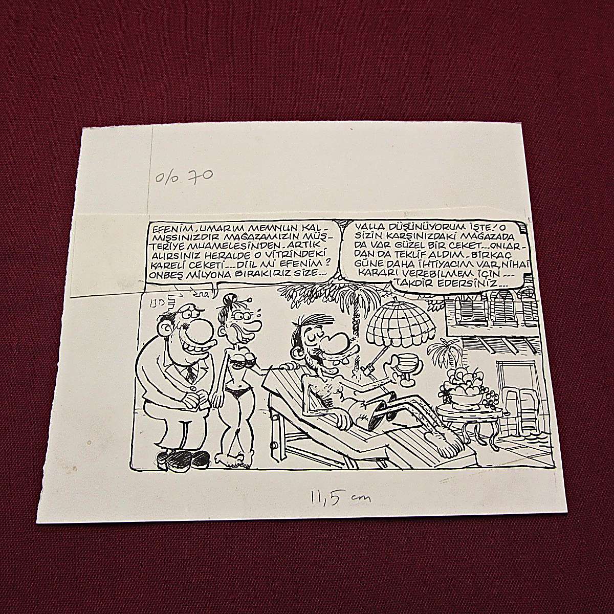 MEMNUNİYET KONULU ORİJİNAL KARİKATÜR 1 MEMNUNİYET KONULU ORİJİNAL KARİKATÜR