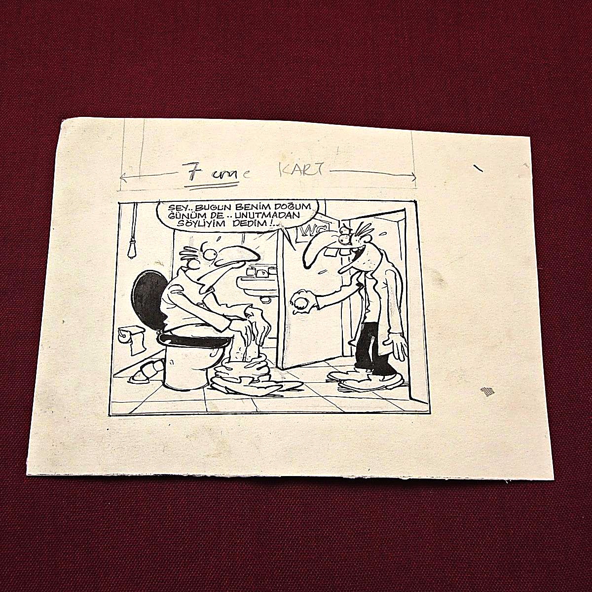 DOĞUM GÜNÜ KONULU ORİJİNAL KARİKATÜR 1 DOĞUM GÜNÜ KONULU ORİJİNAL KARİKATÜR