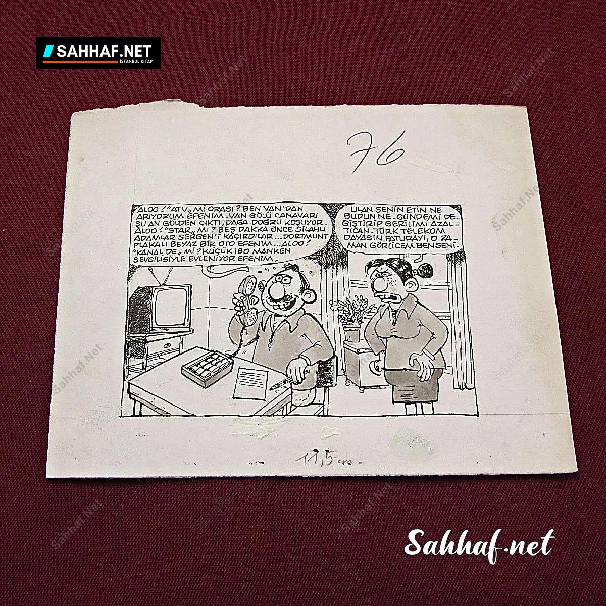 Kitap Dergi Efemera ORİJİNAL KARİKATÜR Sahhaf.Net 2 ORİJİNAL KARİKATÜR Sahhaf.Net Kitap Dergi Efemera 2