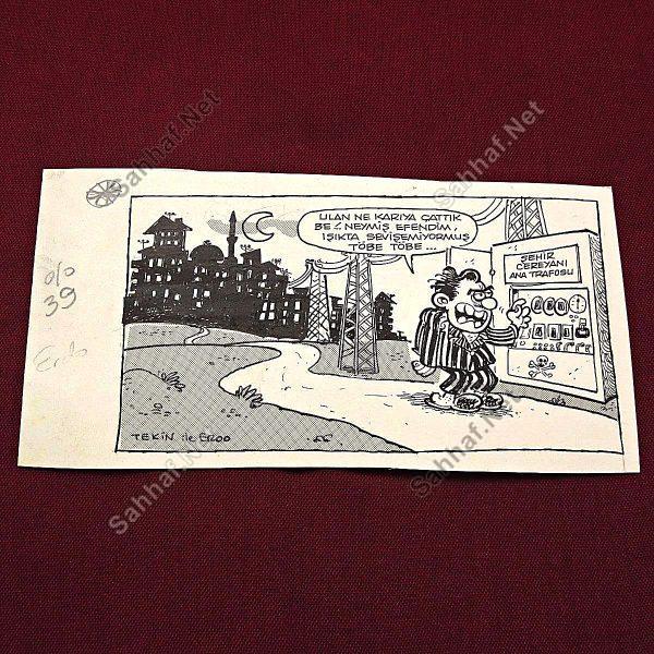 ORİJİNAL KARİKATÜR Sahhaf.Net Kitap Dergi Efemera 2