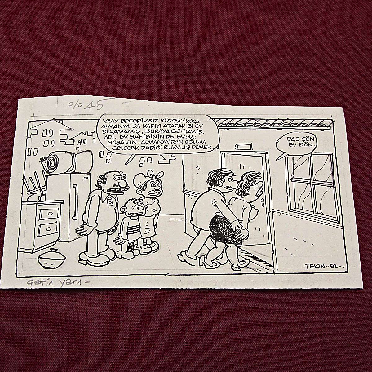 ZAMPARALIK KONULU ORİJİNAL KARİKATÜR 1 ZAMPARALIK KONULU ORİJİNAL KARİKATÜR