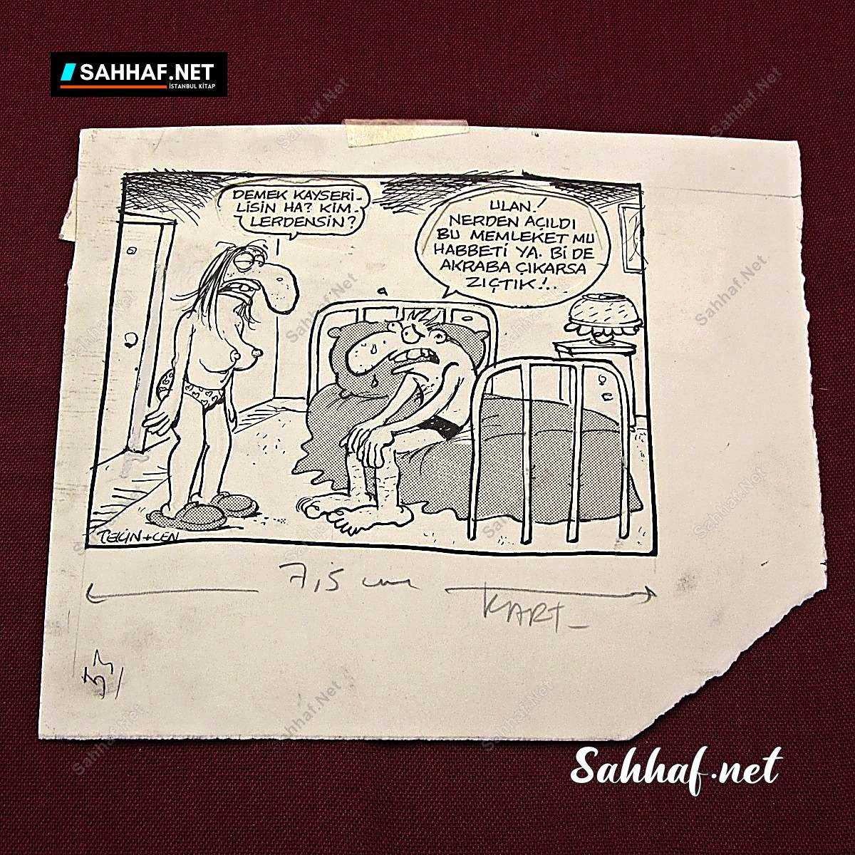 Kitap Dergi Efemera ORİJİNAL KARİKATÜR Sahhaf.Net 2 ORİJİNAL KARİKATÜR Sahhaf.Net Kitap Dergi Efemera 2