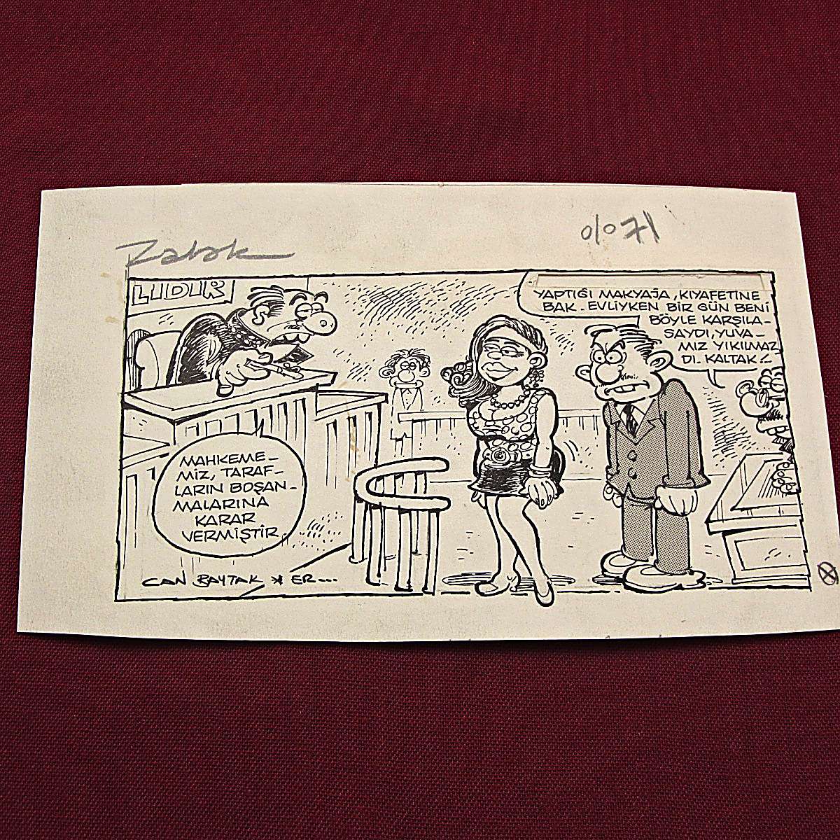 BOŞANMA KONULU ORİJİNAL KARİKATÜR 1 BOŞANMA KONULU ORİJİNAL KARİKATÜR