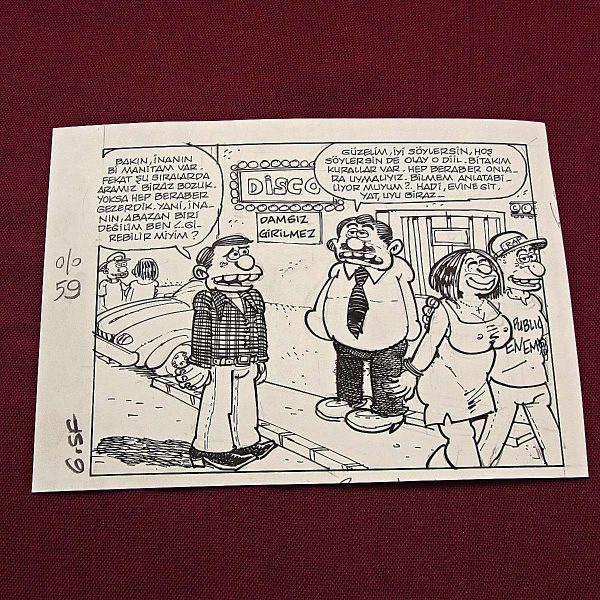 ABAZALIK KONULU ORİJİNAL KARİKATÜR 47 ABAZALIK KONULU ORİJİNAL KARİKATÜR