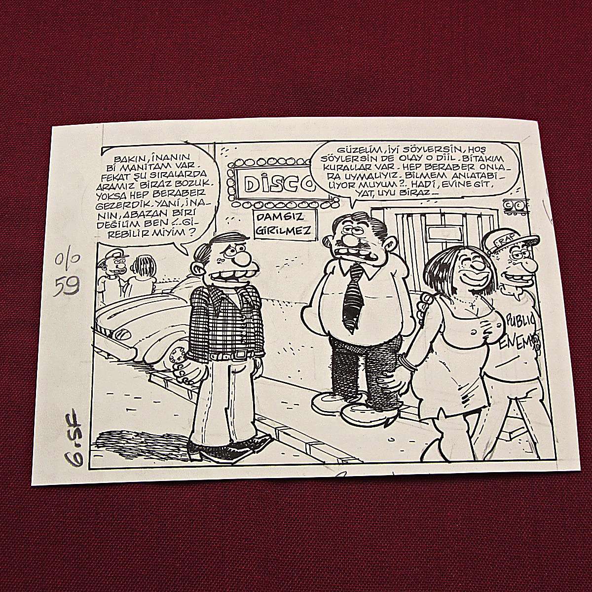 ABAZALIK KONULU ORİJİNAL KARİKATÜR 1 ABAZALIK KONULU ORİJİNAL KARİKATÜR