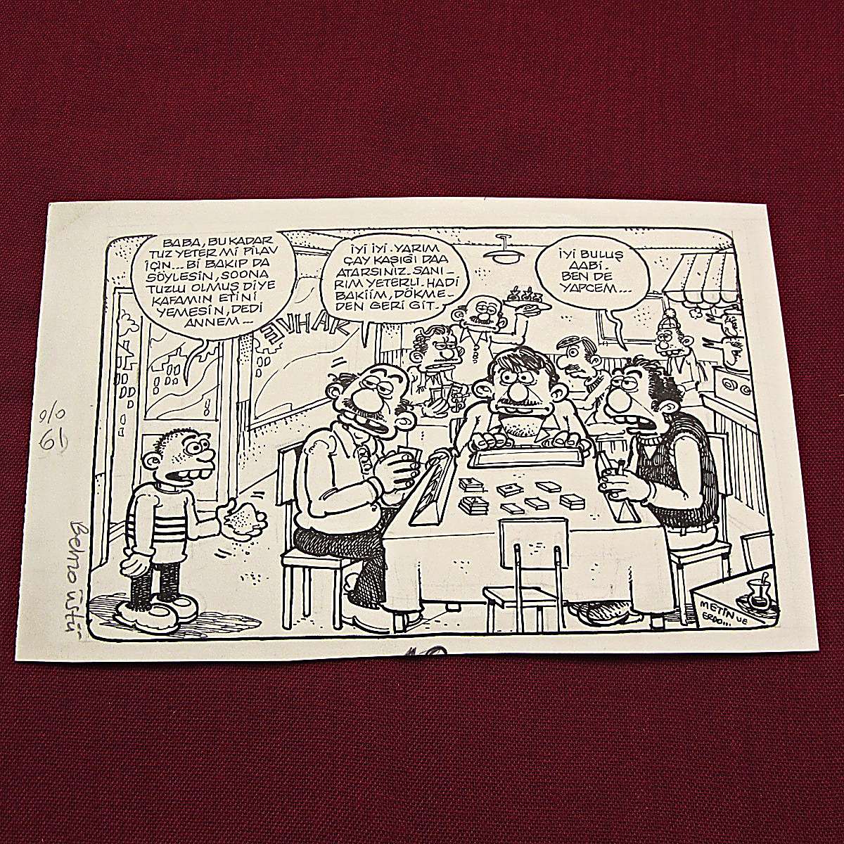 YEMEK KONULU ORİJİNAL KARİKATÜR 1 YEMEK KONULU ORİJİNAL KARİKATÜR