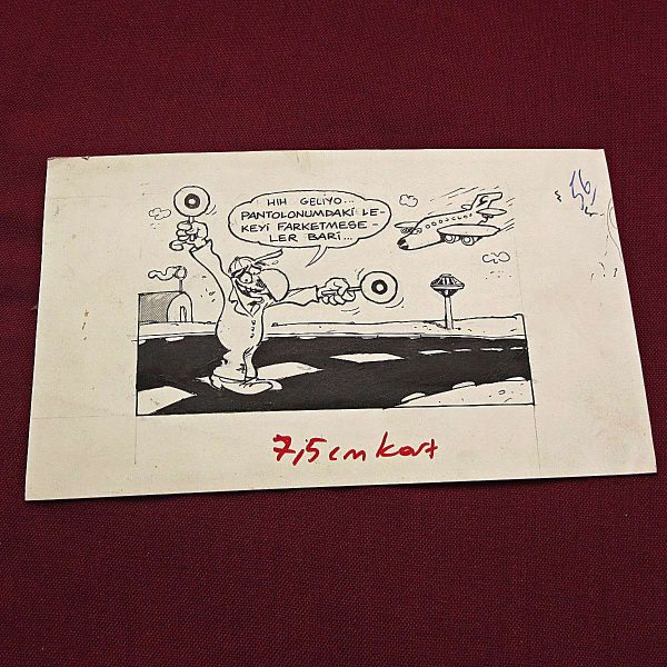 TİTİZLİK KONULU ORİJİNAL KARİKATÜR 59 TİTİZLİK KONULU ORİJİNAL KARİKATÜR