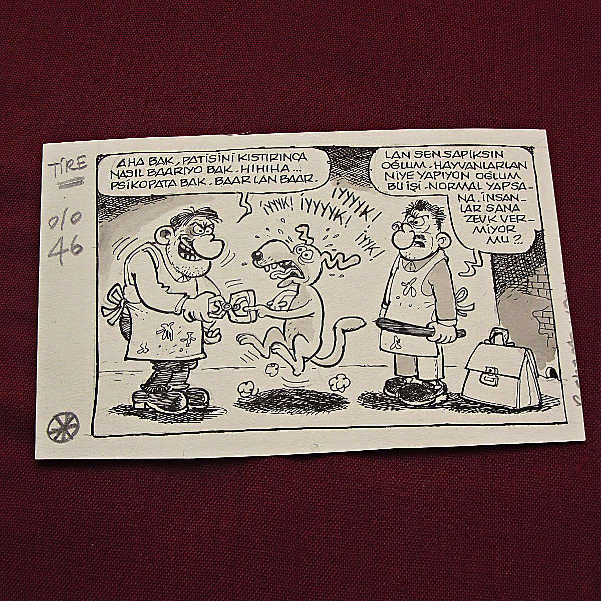 İŞKENCE KONULU ORİJİNAL KARİKATÜR 1 İŞKENCE KONULU ORİJİNAL KARİKATÜR