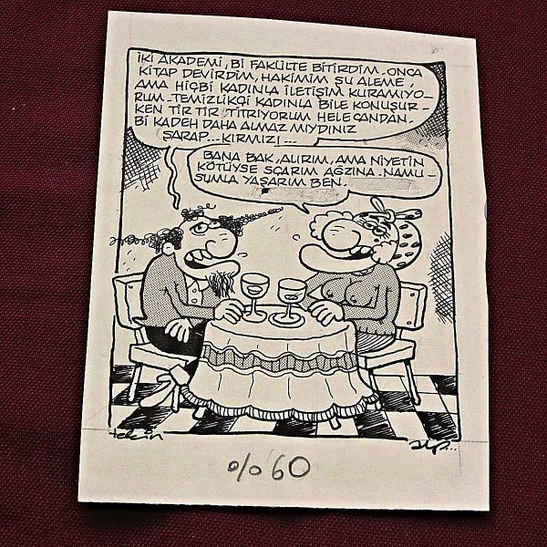 İLİŞKİ KONULU ORİJİNAL KARİKATÜR 54 İLİŞKİ KONULU ORİJİNAL KARİKATÜR