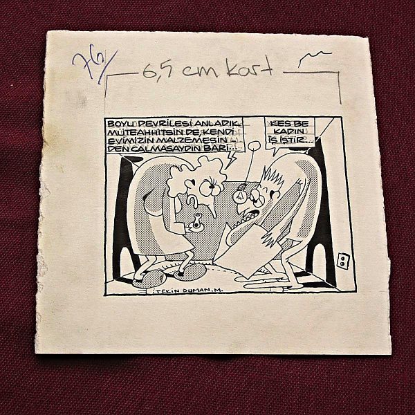 MÜTEAHHİT KONULU ORİJİNAL KARİKATÜR 52 MÜTEAHHİT KONULU ORİJİNAL KARİKATÜR