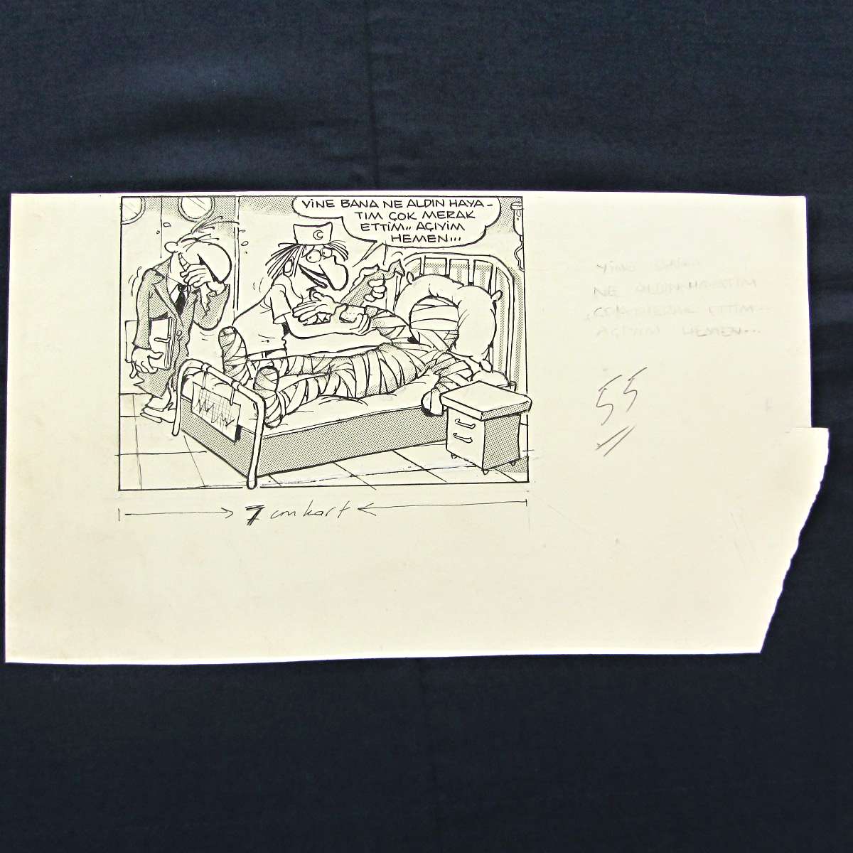 DOKTOR, HEMŞİRE, İLİŞKİ KONULU ORİJİNAL KARİKATÜR 1 DOKTOR, HEMŞİRE, İLİŞKİ KONULU ORİJİNAL KARİKATÜR