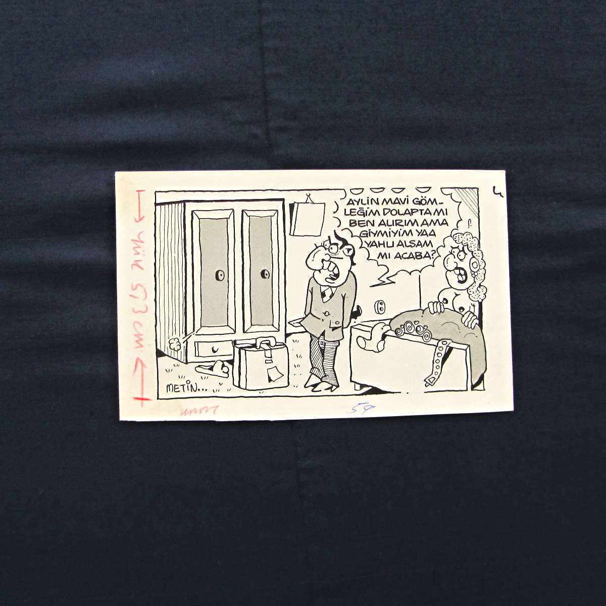 ALDATMA KONULU ORİJİNAL KARİKATÜR 1 ALDATMA KONULU ORİJİNAL KARİKATÜR