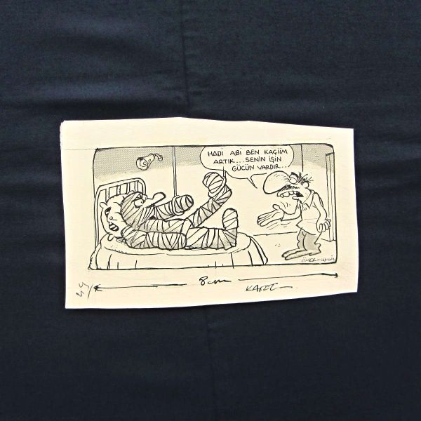 HASTA ZİYARETİ KONULU ORİJİNAL KARİKATÜR 54 HASTA ZİYARETİ KONULU ORİJİNAL KARİKATÜR