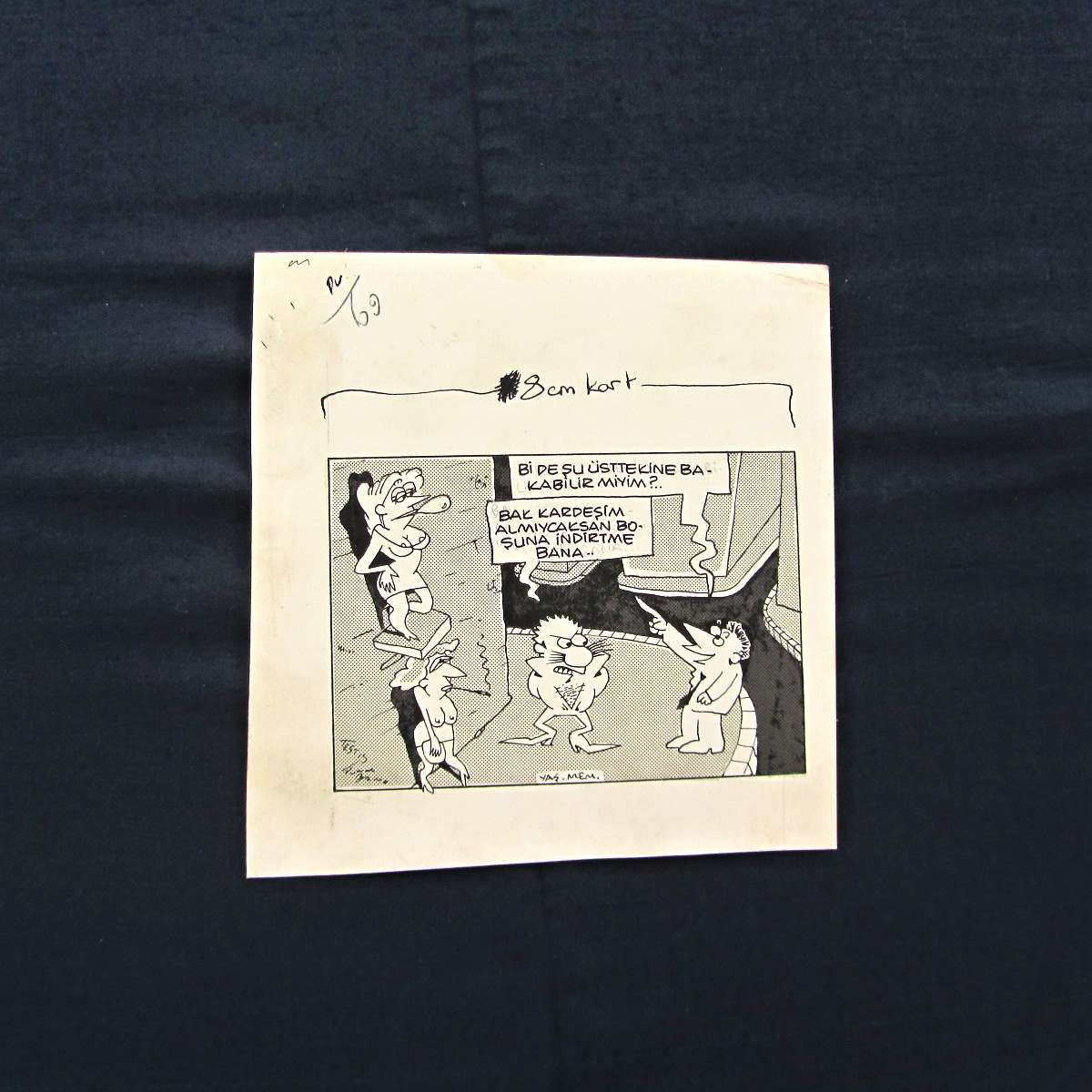 MAĞAZACILIK KONULU ORİJİNAL KARİKATÜR 1 MAĞAZACILIK KONULU ORİJİNAL KARİKATÜR