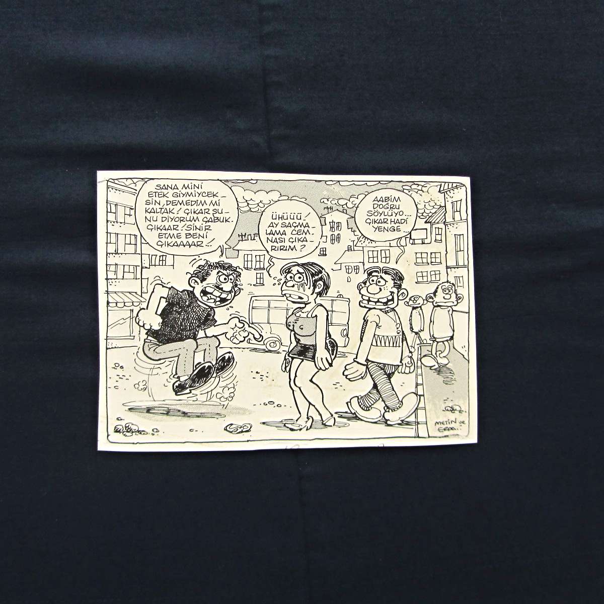 KISKANÇLIK KONULU ORİJİNAL KARİKATÜR 1 KISKANÇLIK KONULU ORİJİNAL KARİKATÜR