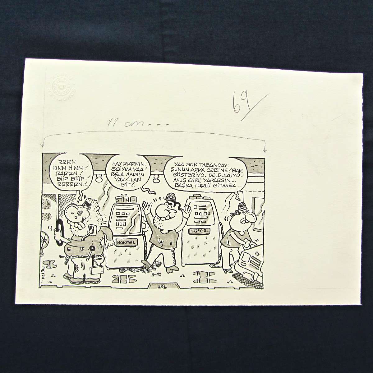 DELİ KONULU ORİJİNAL KARİKATÜR 1 DELİ KONULU ORİJİNAL KARİKATÜR