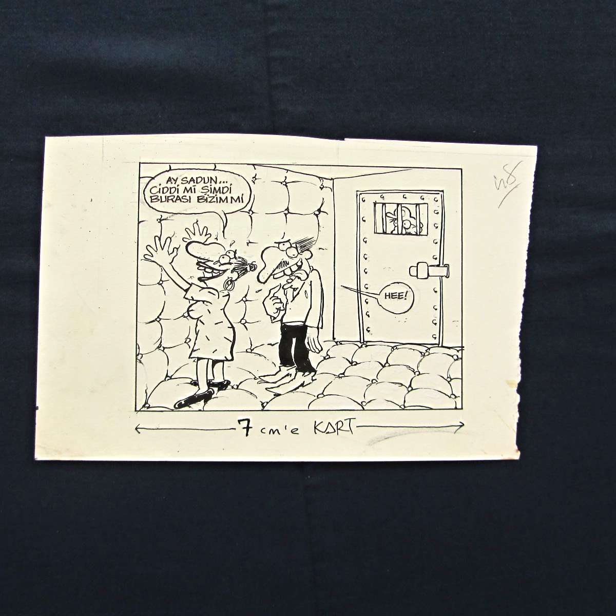 DELİ KONULU ORİJİNAL KARİKATÜR 1 DELİ KONULU ORİJİNAL KARİKATÜR