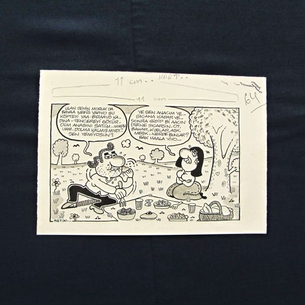 OBURLUK KONULU ORİJİNAL KARİKATÜR 54 OBURLUK KONULU ORİJİNAL KARİKATÜR