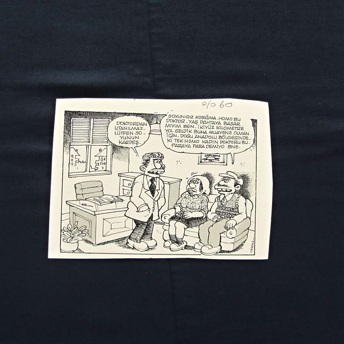 DOKTOR KONULU ORİJİNAL KARİKATÜR 1 DOKTOR KONULU ORİJİNAL KARİKATÜR
