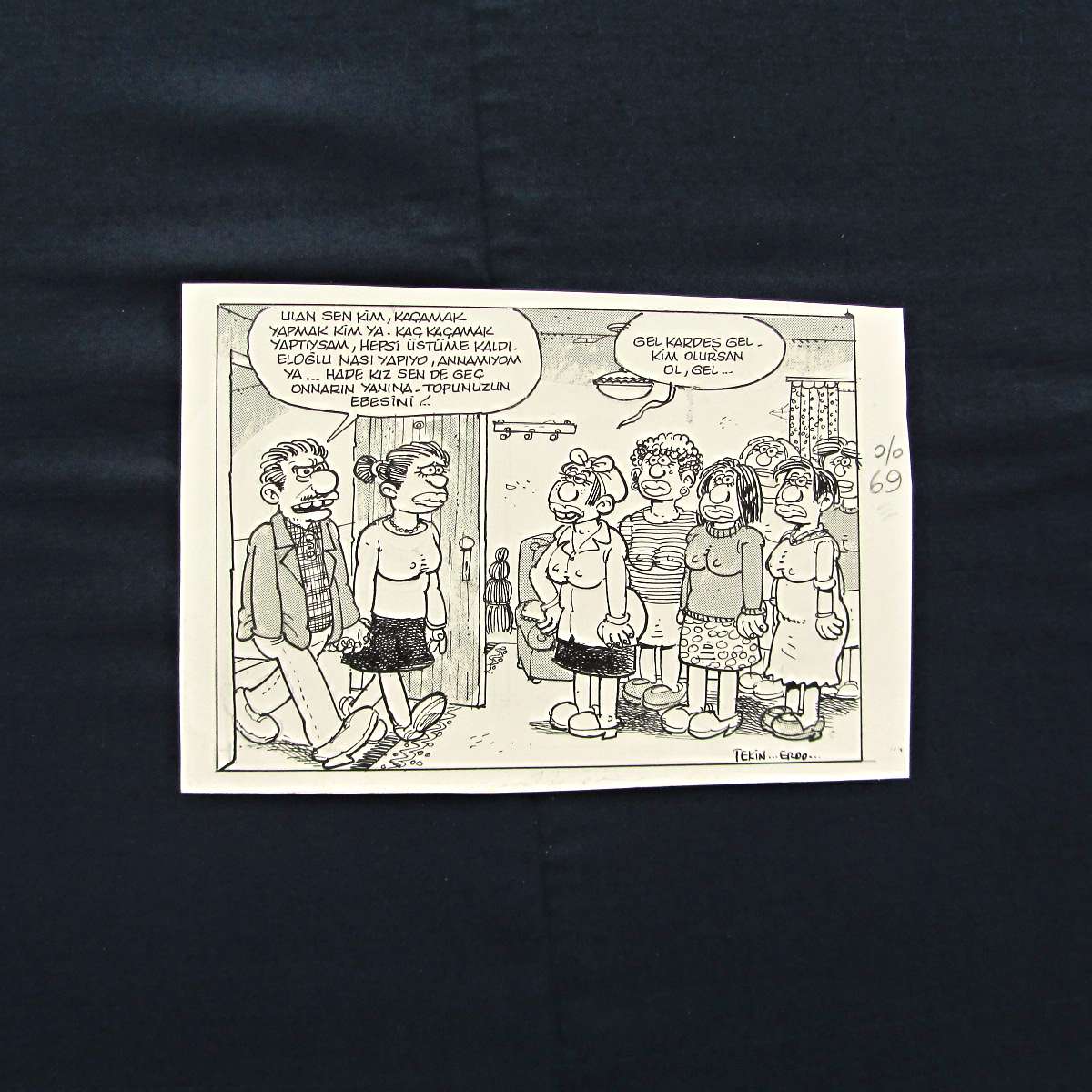 KAÇAMAK KONULU ORİJİNAL KARİKATÜR 1 KAÇAMAK KONULU ORİJİNAL KARİKATÜR