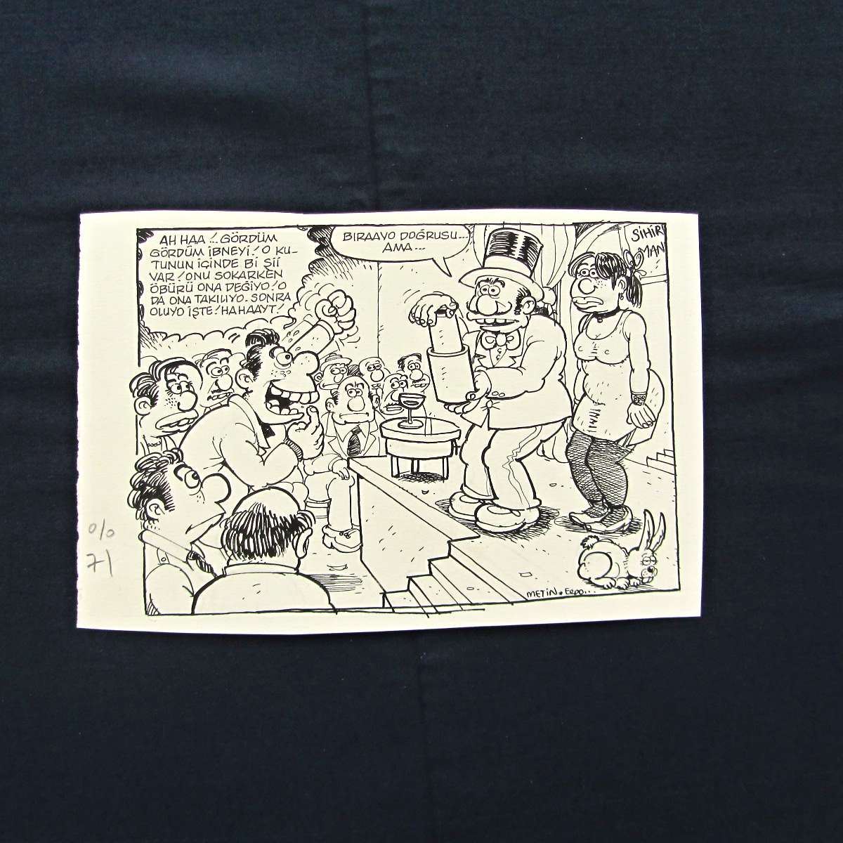 İLLÜZYON KONULU ORİJİNAL KARİKATÜR 1 İLLÜZYON KONULU ORİJİNAL KARİKATÜR