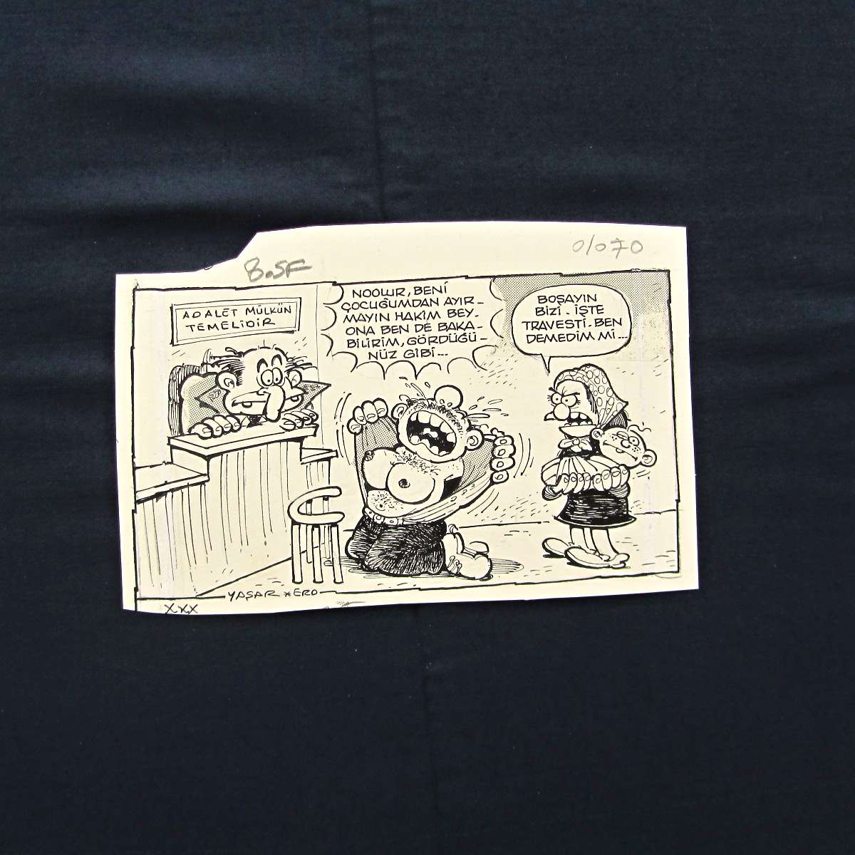 TRAVESTİ KONULU ORİJİNAL KARİKATÜR 1 TRAVESTİ KONULU ORİJİNAL KARİKATÜR