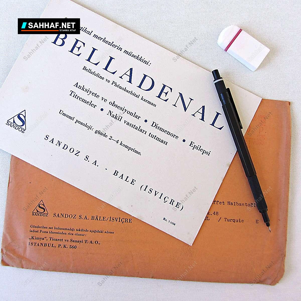 SANDOZ BELLADENAL İLAÇ BROŞÜRÜ VE ZARF 6 S2297 SANDOZ BELLADENAL ILAC BROSURU VE ZARF Efemera SANDOZ BELLADENAL İLAÇ BROŞÜRÜ VE ZARF