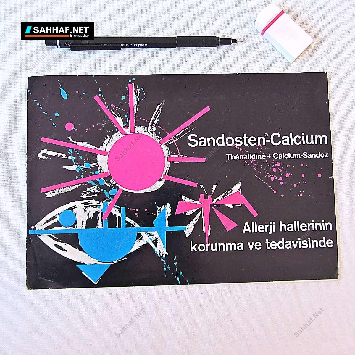 SANDOZ SANDOSTEN-CALCIUM İLAÇ BROŞÜRÜ 330 S2311 SANDOZ SANDOSTEN CALCIUM ILAC BROSURU Efemera SANDOZ SANDOSTEN-CALCIUM İLAÇ BROŞÜRÜ