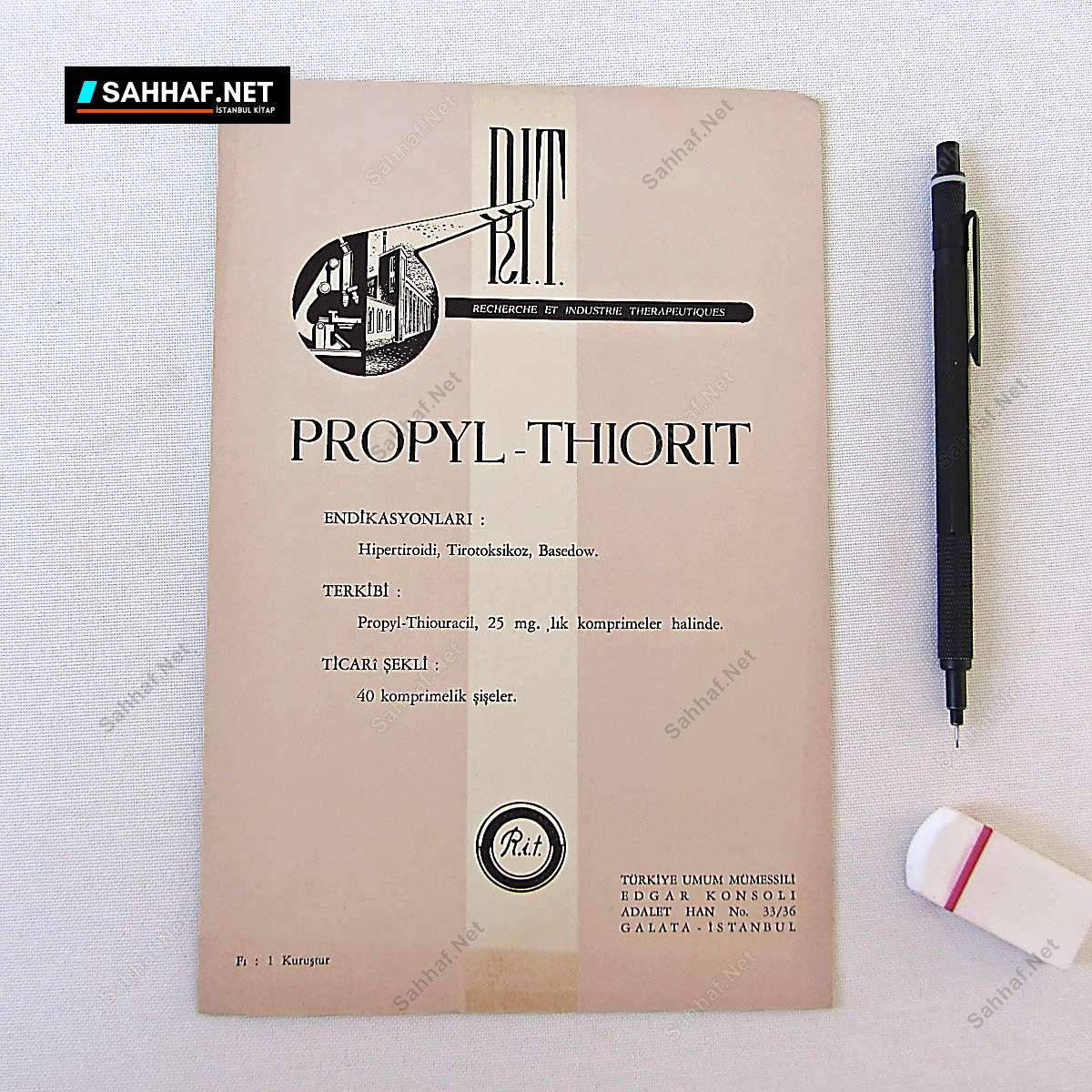 RIT PROPYL-THIORIT İLAÇ BRAŞÜRÜ 1 RIT PROPYL-THIORIT İLAÇ BRAŞÜRÜ