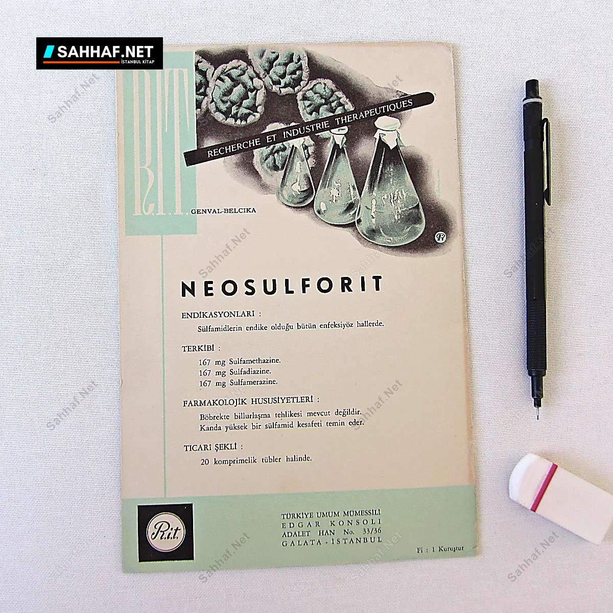 S2324 RIT NEOSULFORIT ILAC BROSURU Efemera RIT NEOSULFORIT İLAÇ BROŞÜRÜ
