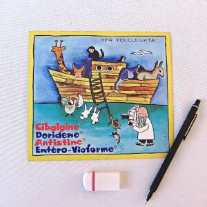 CIBA CİBALGİNE DORİDENE ANTİSTİNE ENTERO-VİOFORME İLAÇ BROŞÜRÜ