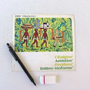 CIBA CİBALGİNE ANTİSTİNE DORİDENE ENTERO-VİOFORME İLAÇ BROŞÜRÜ