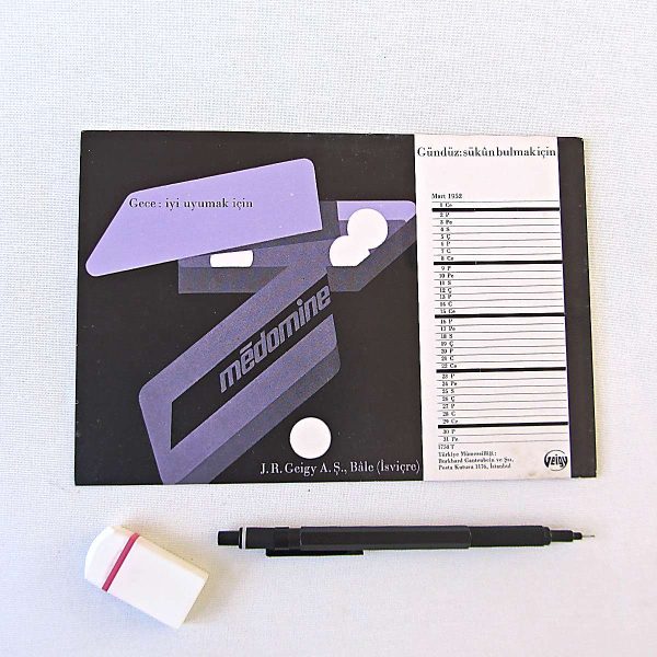 GEIGY MEDOMİNE İLAÇ BROŞÜRÜ 56 GEIGY MEDOMİNE İLAÇ BROŞÜRÜ