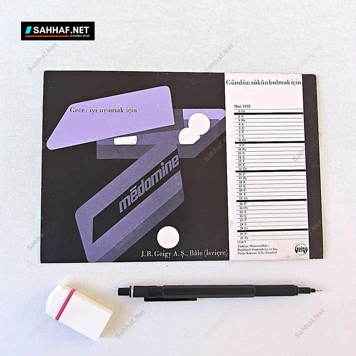 GEIGY MEDOMİNE İLAÇ BROŞÜRÜ 282 S2349 GEIGY MEDOMINE ILAC BROSURU Efemera GEIGY MEDOMİNE İLAÇ BROŞÜRÜ