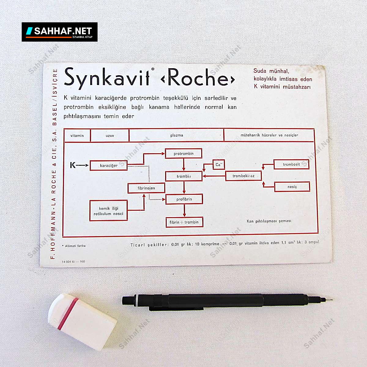 ROCHE SYNKAVİT İLAÇ BROŞÜRÜ 5 S2358 ROCHE SYNKAVIT ILAC BROSURU Efemera ROCHE SYNKAVİT İLAÇ BROŞÜRÜ