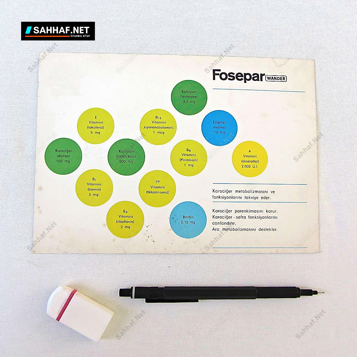 WANDER FOSEPAR İLAÇ BROŞÜRÜ 3 S2360 WANDER FOSEPAR ILAC BROSURU Efemera WANDER FOSEPAR İLAÇ BROŞÜRÜ