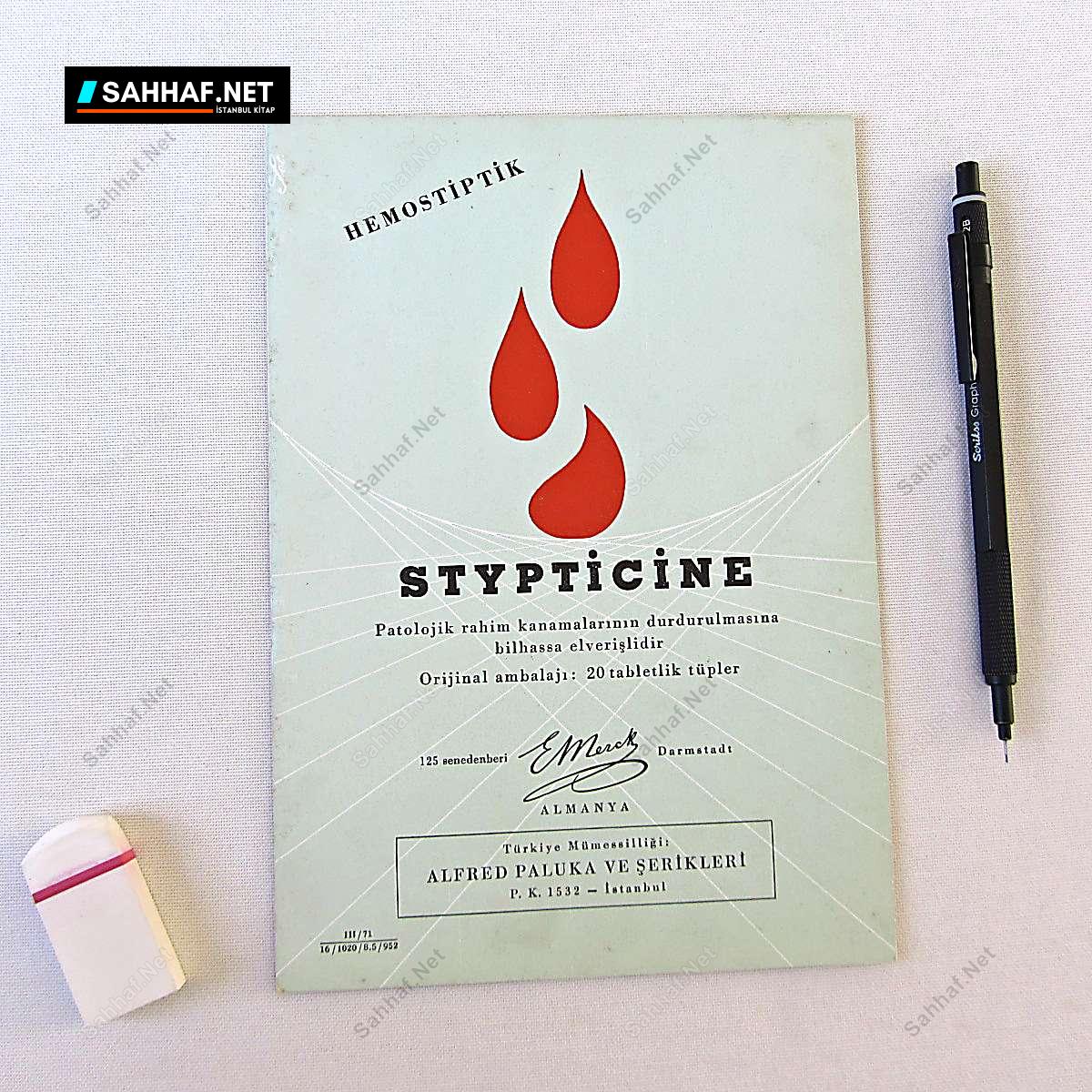 EMERCK STYPTİCİNE İLAÇ BROŞÜRÜ 1 EMERCK STYPTİCİNE İLAÇ BROŞÜRÜ