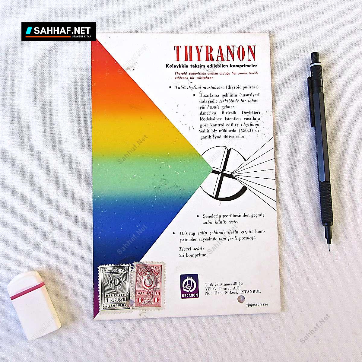 ORGANON THYRANON İLAÇ BROŞÜRÜ 2 S2367 ORGANON THYRANON ILAC BROSURU Efemera ORGANON THYRANON İLAÇ BROŞÜRÜ