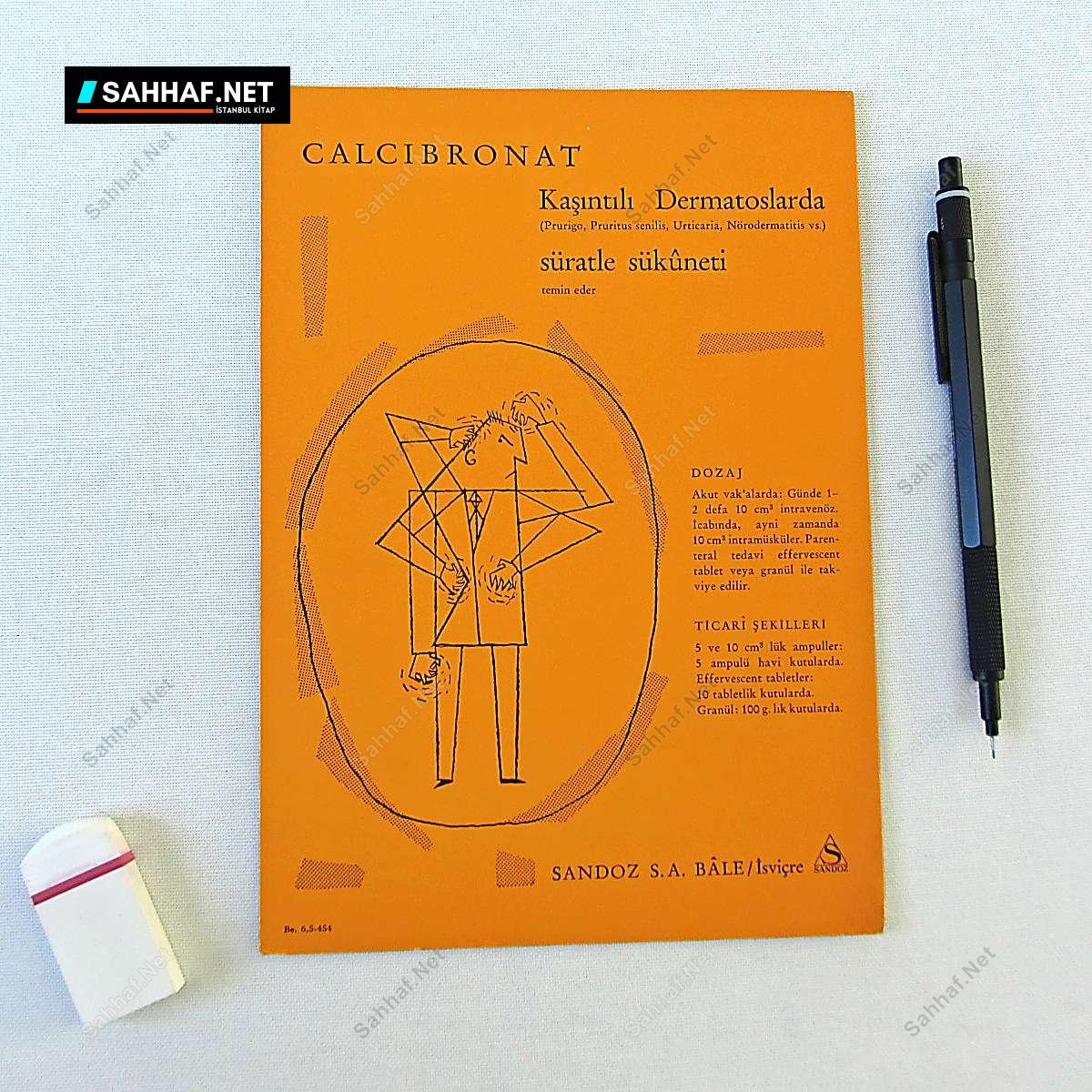 SANDOZ CALCIBRONAT İLAÇ BROŞÜRÜ 258 S2368 SANDOZ CALCIBRONAT ILAC BROSURU Efemera SANDOZ CALCIBRONAT İLAÇ BROŞÜRÜ