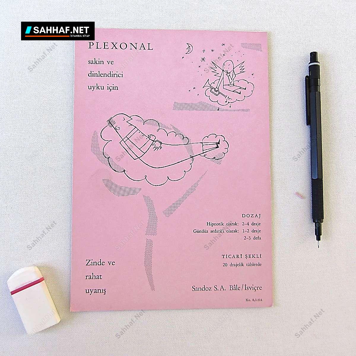 SANDOZ PLEXONAL İLAÇ BROŞÜRÜ 362 S2371 SANDOZ PLEXONAL ILAC BROSURU Efemera SANDOZ PLEXONAL İLAÇ BROŞÜRÜ