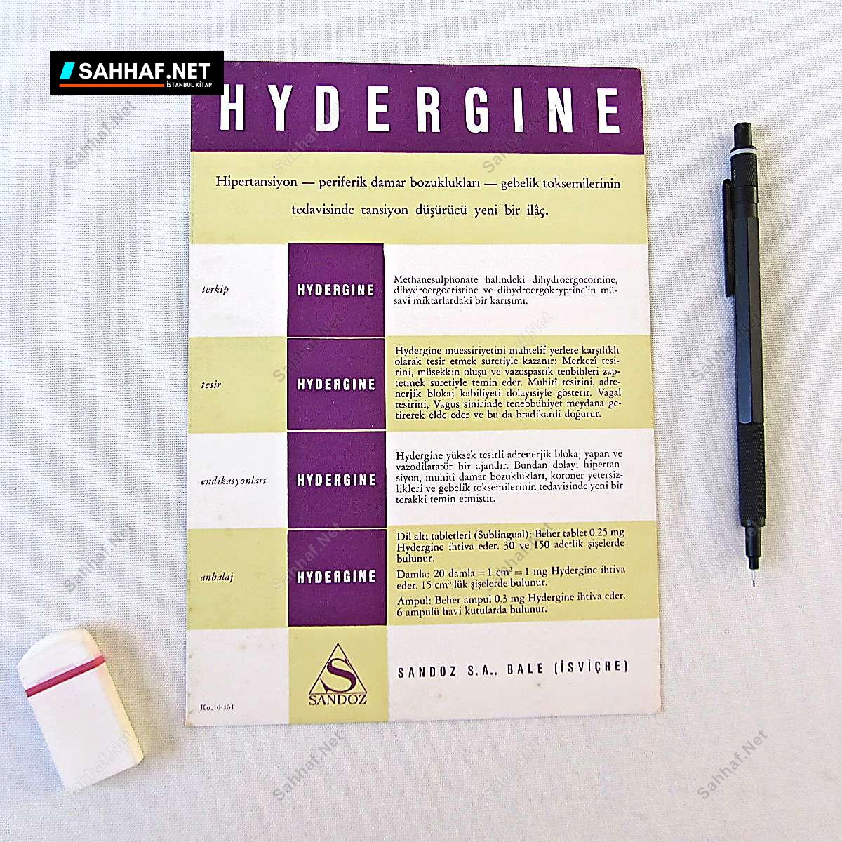 SANDOZ HYDERGINE İLAÇ BROŞÜRÜ 1 SANDOZ HYDERGINE İLAÇ BROŞÜRÜ