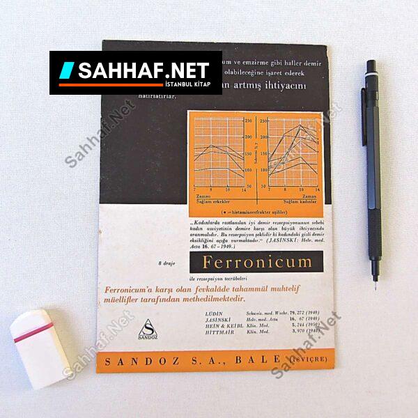 SANDOZ FERRONICUM İLAÇ BROŞÜRÜ - Sahhaf.Net