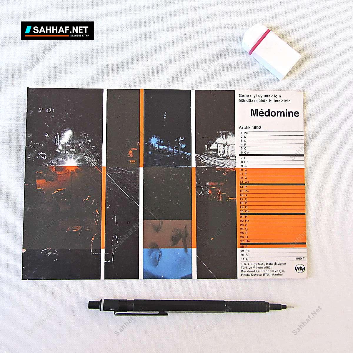 GEIGY MEDOMİNE İLAÇ BROŞÜRÜ 314 S2377 GEIGY MEDOMINE ILAC BROSURU Efemera GEIGY MEDOMİNE İLAÇ BROŞÜRÜ