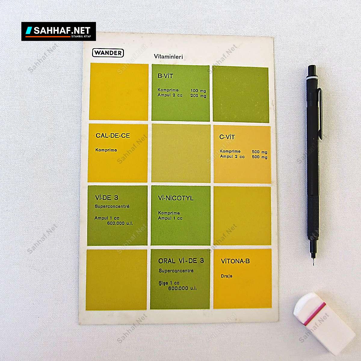 WANDER VİTAMİNLERİ İLAÇ BROŞÜRÜ 4 S2380 WANDER VITAMINLERI ILAC BROSURU Efemera WANDER VİTAMİNLERİ İLAÇ BROŞÜRÜ