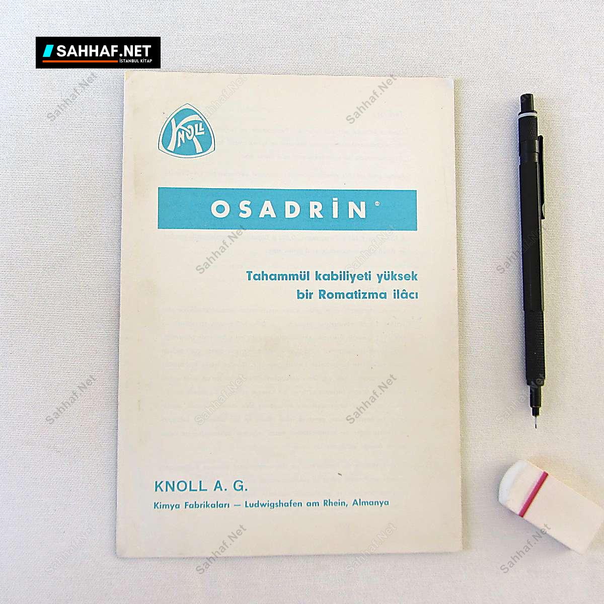 KNOLL OSADRİN İLAÇ BROŞÜRÜ 6 S2392 KNOLL OSADRIN ILAC BROSURU Efemera KNOLL OSADRİN İLAÇ BROŞÜRÜ