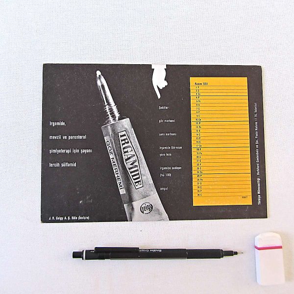 GEIGY IRGAMIDE İLAÇ BROŞÜRÜ 50 GEIGY IRGAMIDE İLAÇ BROŞÜRÜ