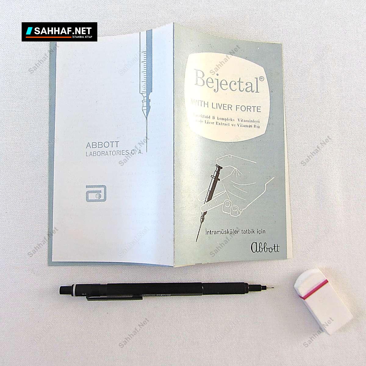 ABBOTT BEJECTAL İLAÇ BROŞÜRÜ 274 S2414 ABBOTT BEJECTAL ILAC BROSURU Efemera ABBOTT BEJECTAL İLAÇ BROŞÜRÜ