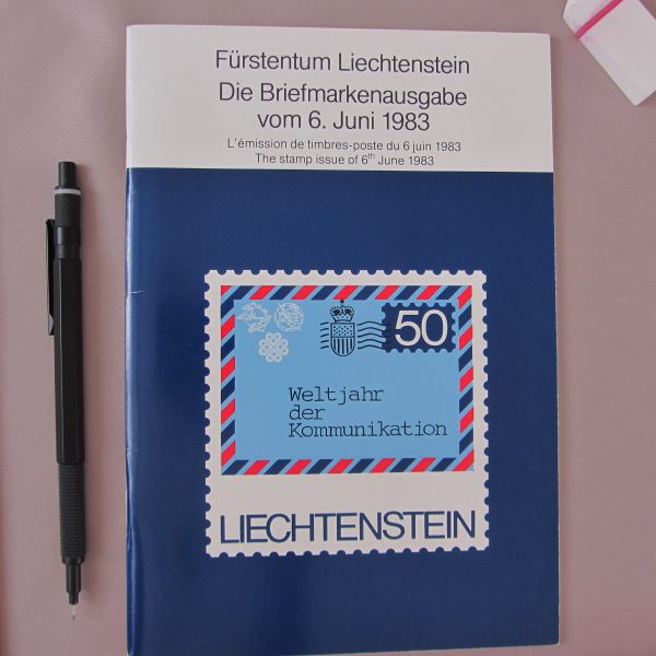 FÜRSTENTUM LIECHTENSTEIN DIE BRIEFMARKENAUSGABE VOM 6.JUNI 1983 45 FÜRSTENTUM LIECHTENSTEIN DIE BRIEFMARKENAUSGABE VOM 6.JUNI 1983