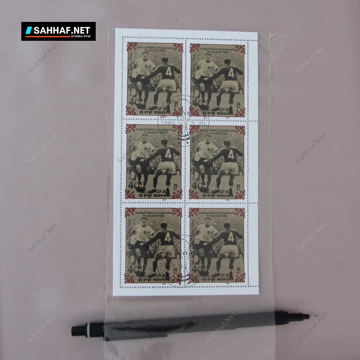 FUTBOL TEMALI BLOK PUL 290 S2444 FUTBOL TEMALI BLOK PUL Efemera FUTBOL TEMALI BLOK PUL