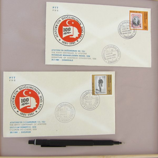 5 ADET FARKLI 100.YIL İLK GÜN ZARFI 59 5 ADET FARKLI 100.YIL İLK GÜN ZARFI